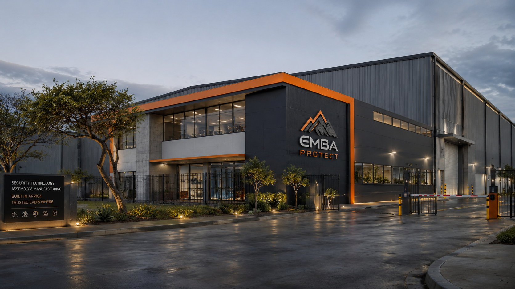 Concept image of a future EMBA Protect industrial facility